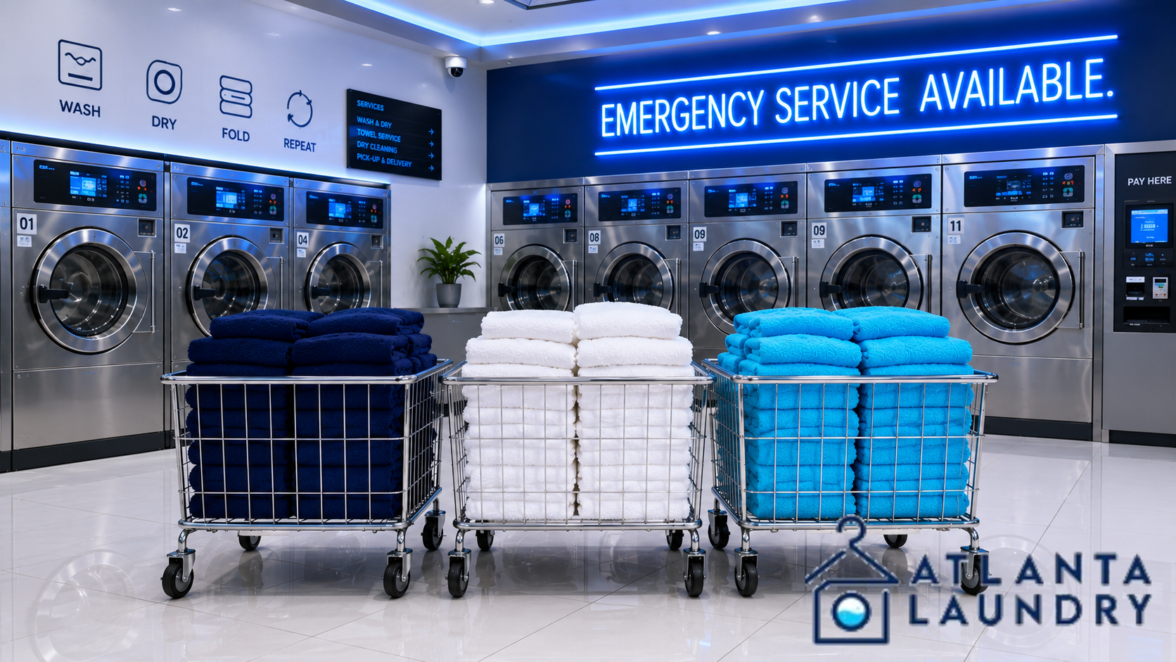 Emergency Commercial Laundry Service In Berkeley Park, Atlanta