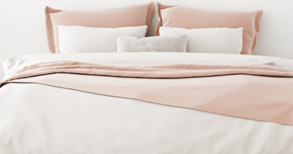Airbnb Bedding Pink And White 600X600