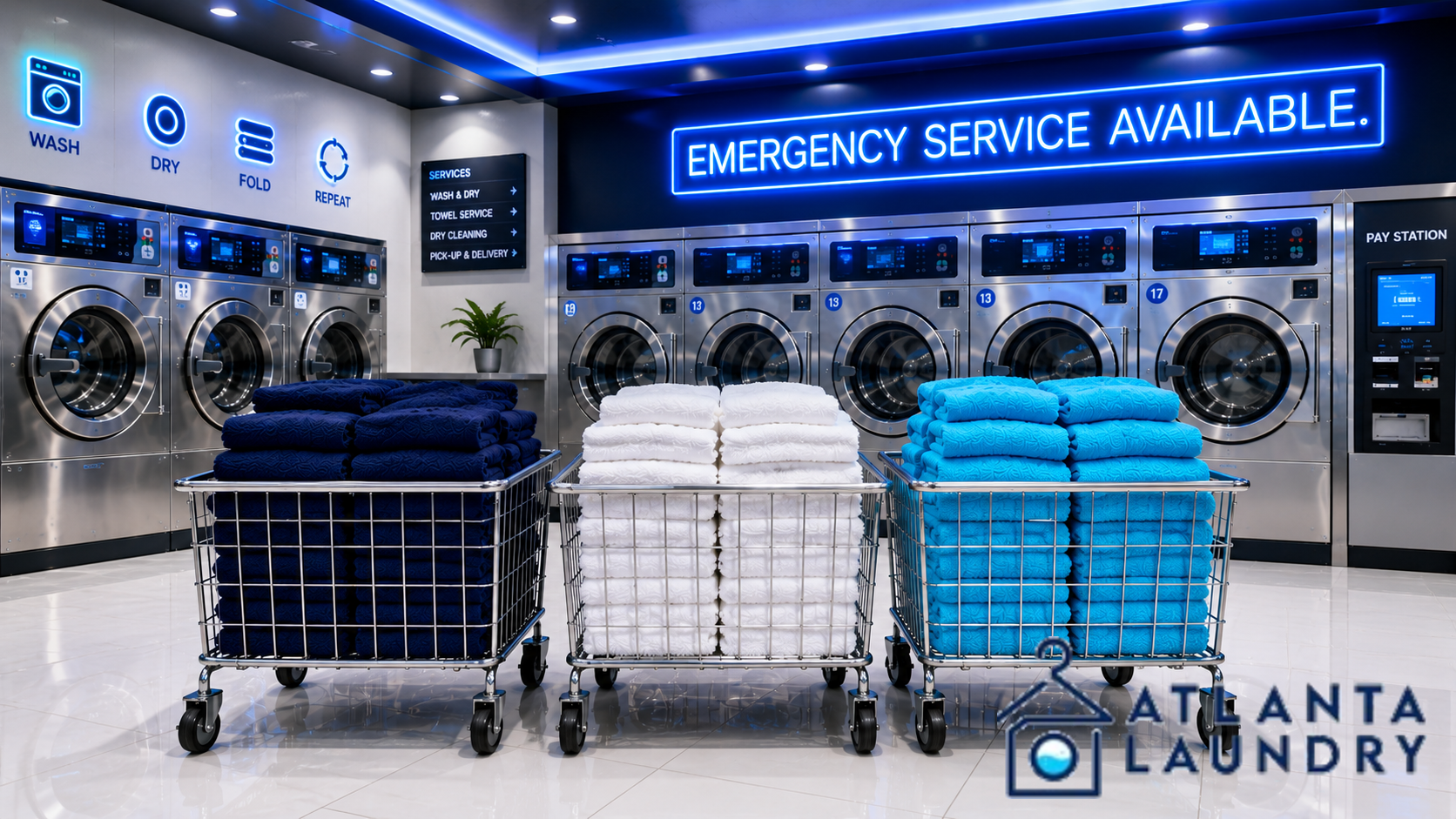Emergency Commercial Laundry Service In Atkins Park, Atlanta