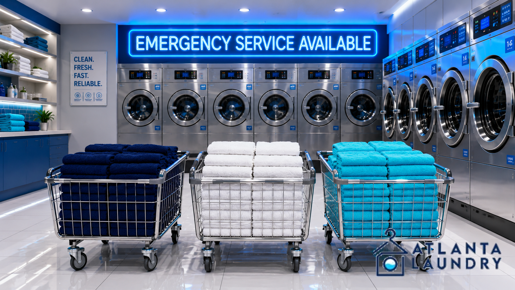 Emergency Commercial Laundry Service In East Lake, Atlanta