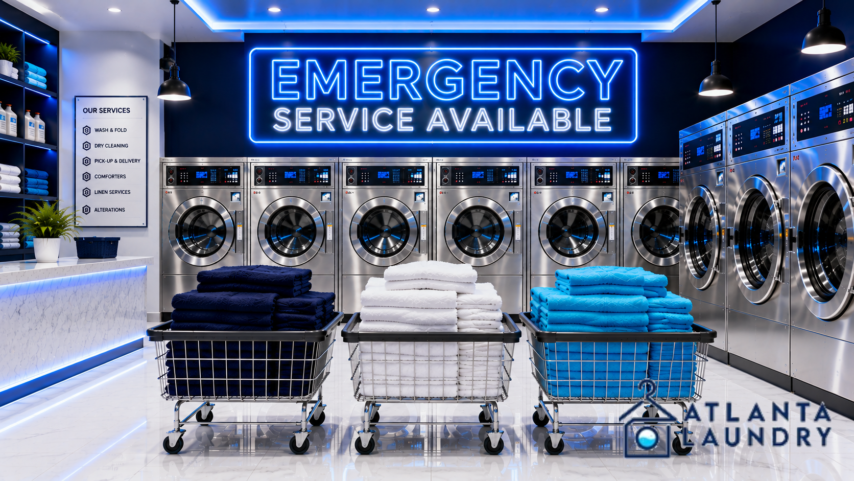 Emergency Commercial Laundry Service In Home Park, Atlanta