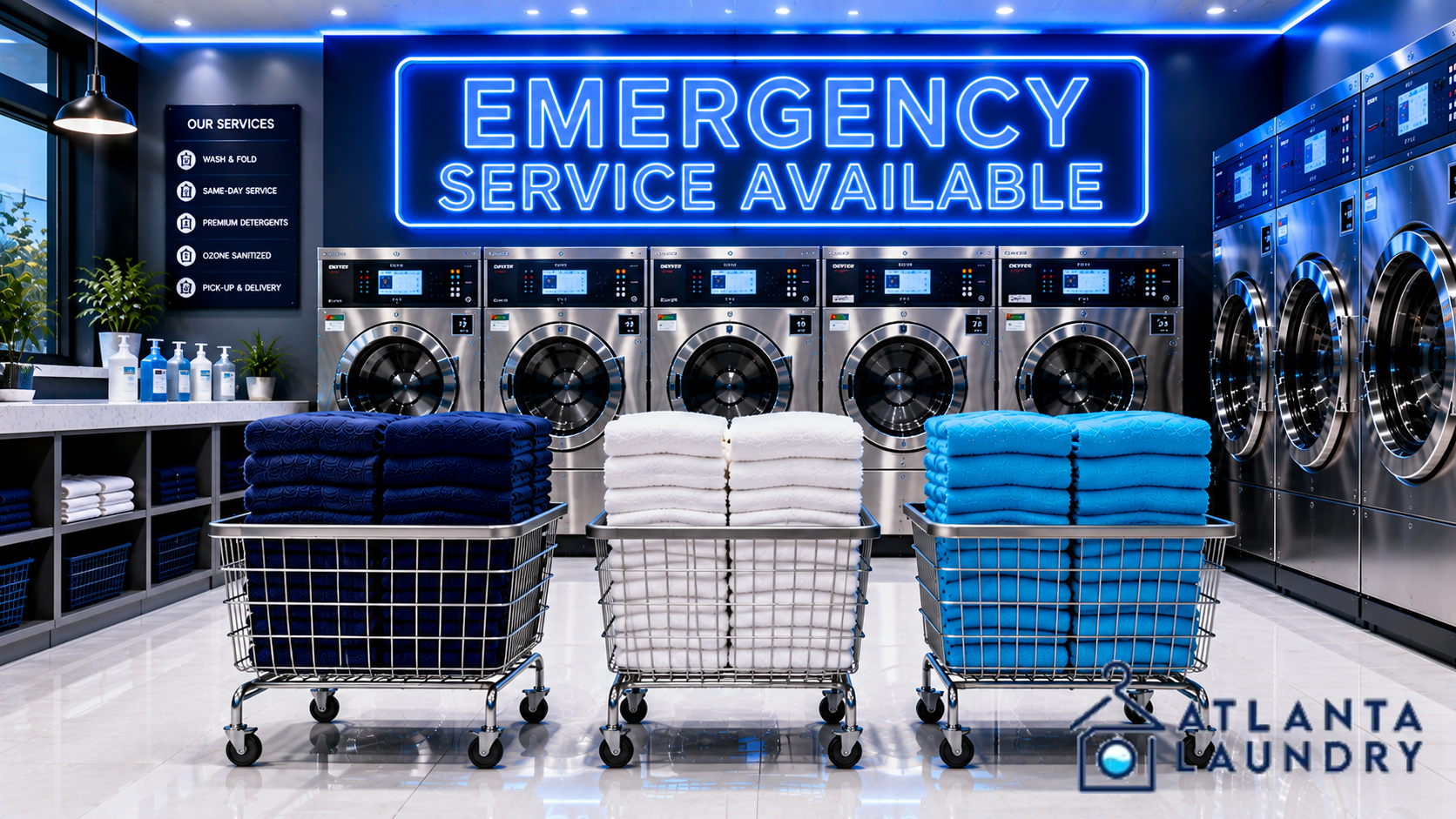 Emergency Commercial Laundry Service In Underwood Hills, Atlanta