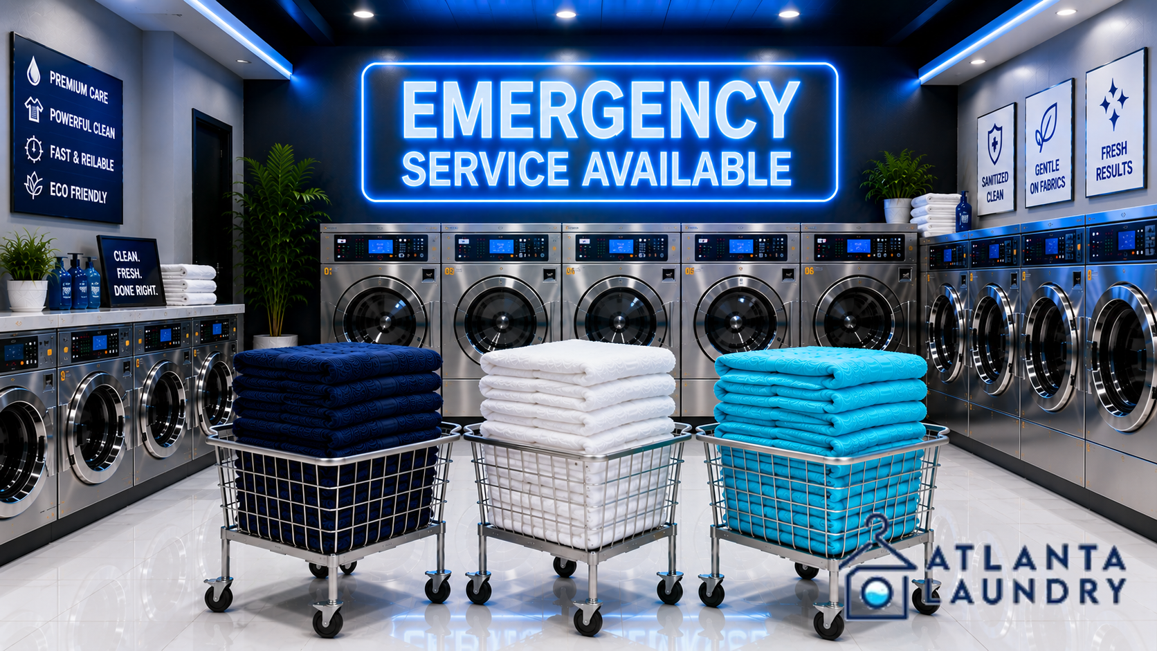 Emergency Commercial Laundry Service In Kirkwood, Atlanta
