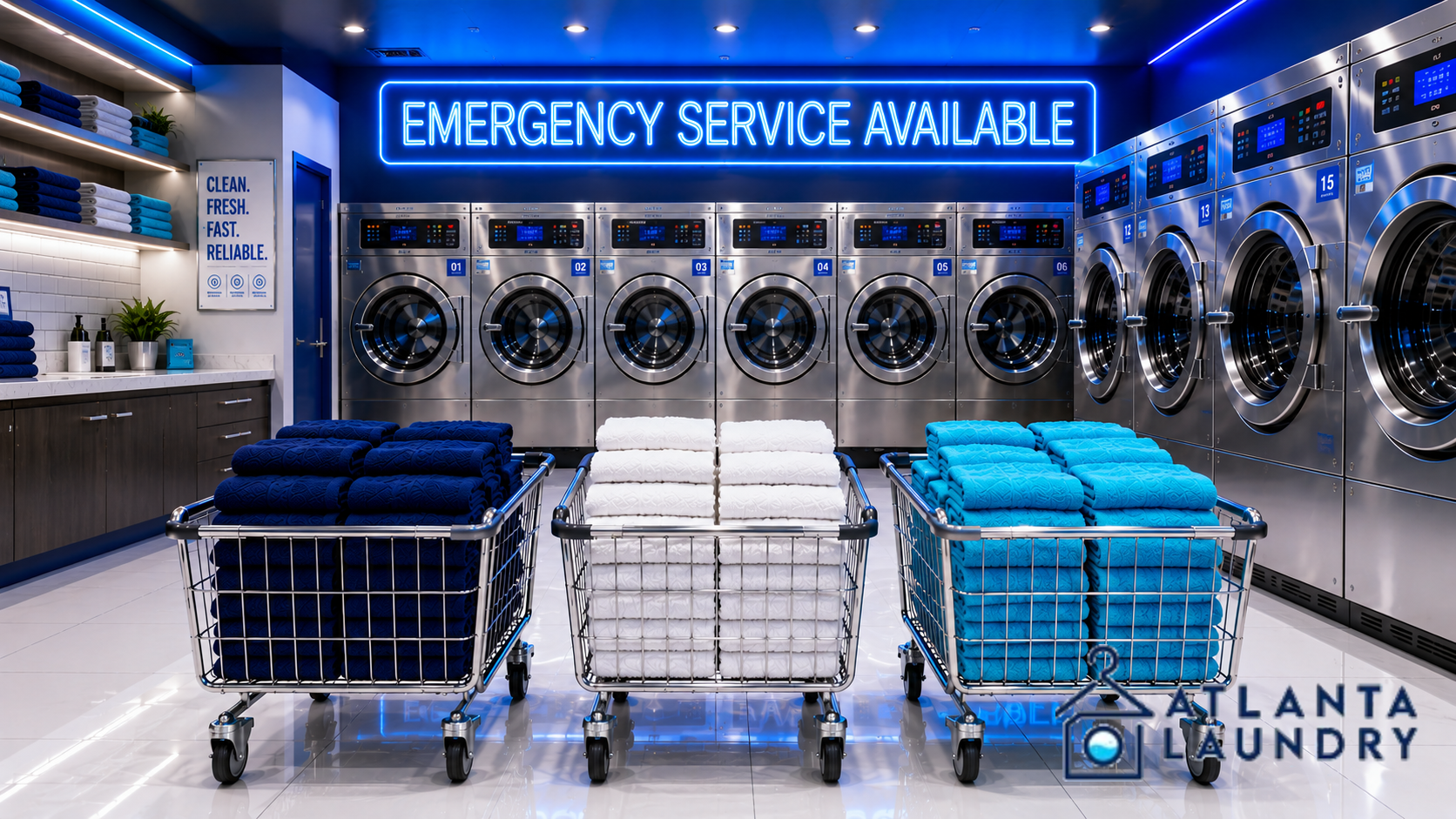Emergency Commercial Laundry Service In Castleberry Hill, Atlanta