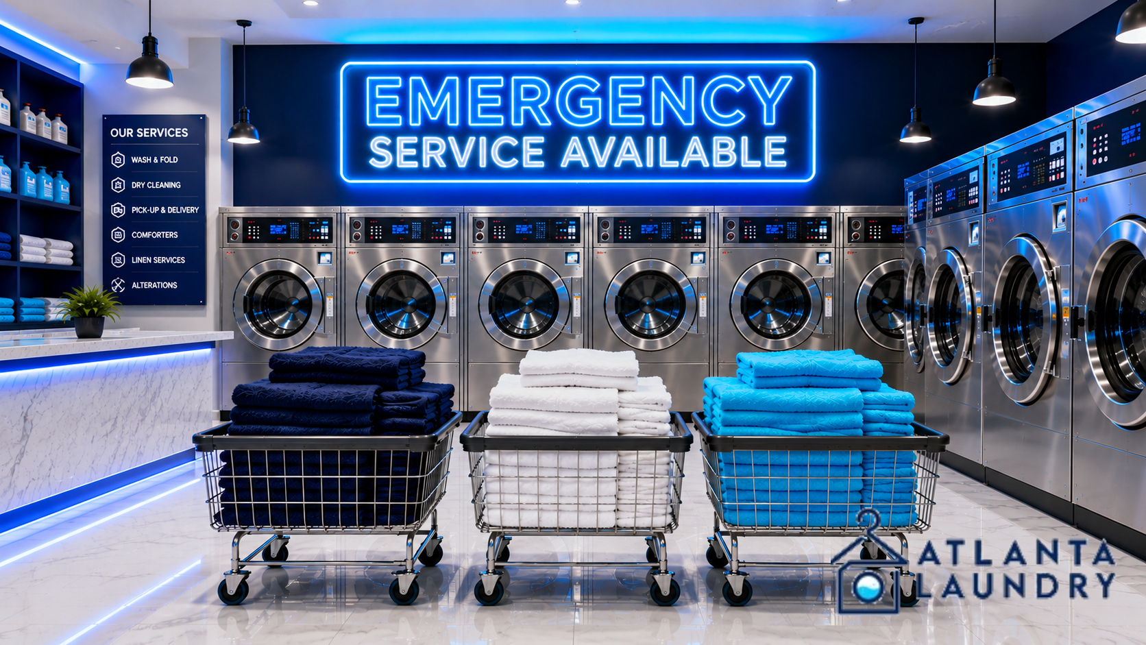 Emergency Commercial Laundry Service In Haynes Manor, Atlanta