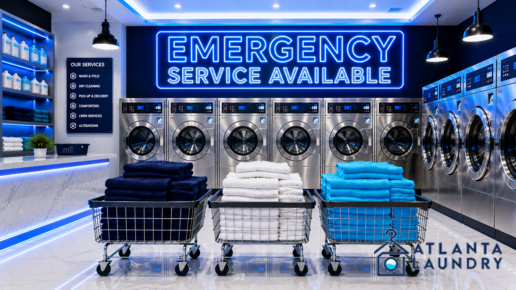 Emergency Commercial Laundry Service In Kingswood, Atlanta