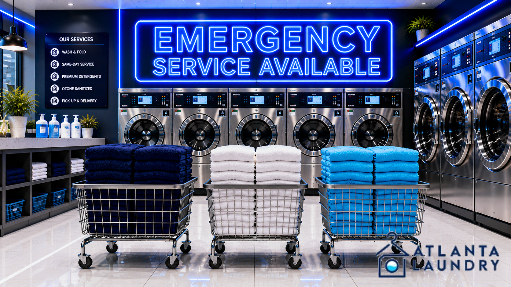 Emergency Commercial Laundry Service In Sweet Auburn, Atlanta