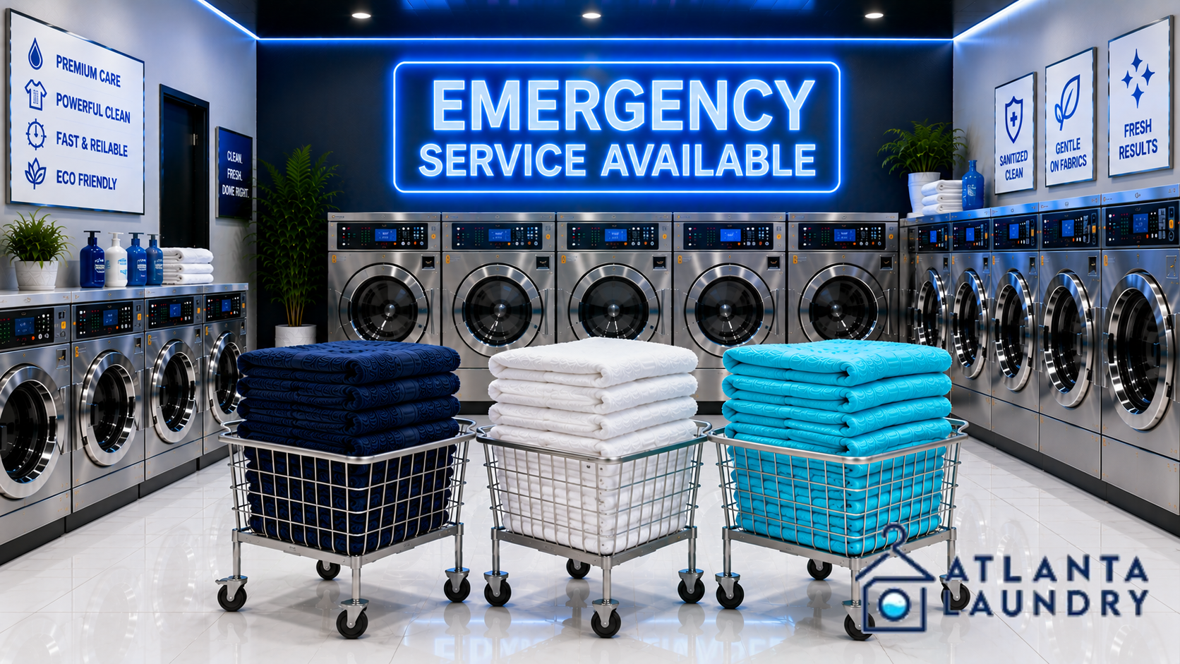 Emergency Commercial Laundry Service In Lake Claire, Atlanta