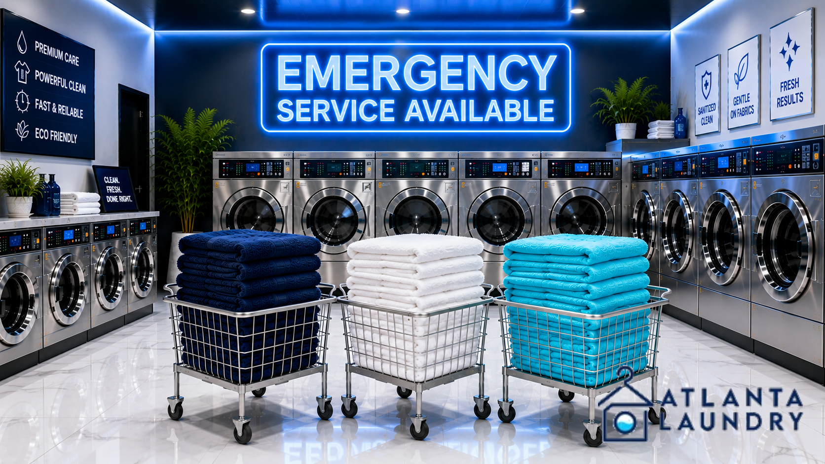 Emergency Commercial Laundry Service In Luckie Marietta, Atlanta