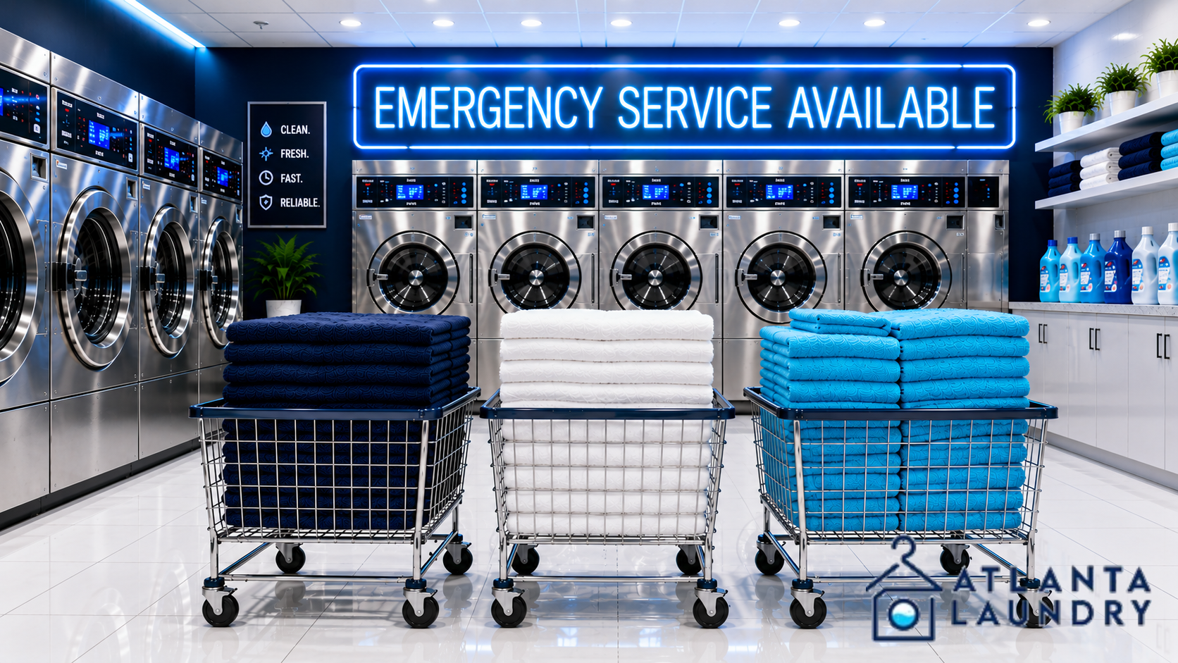 Emergency Commercial Laundry Service In Paces, Atlanta