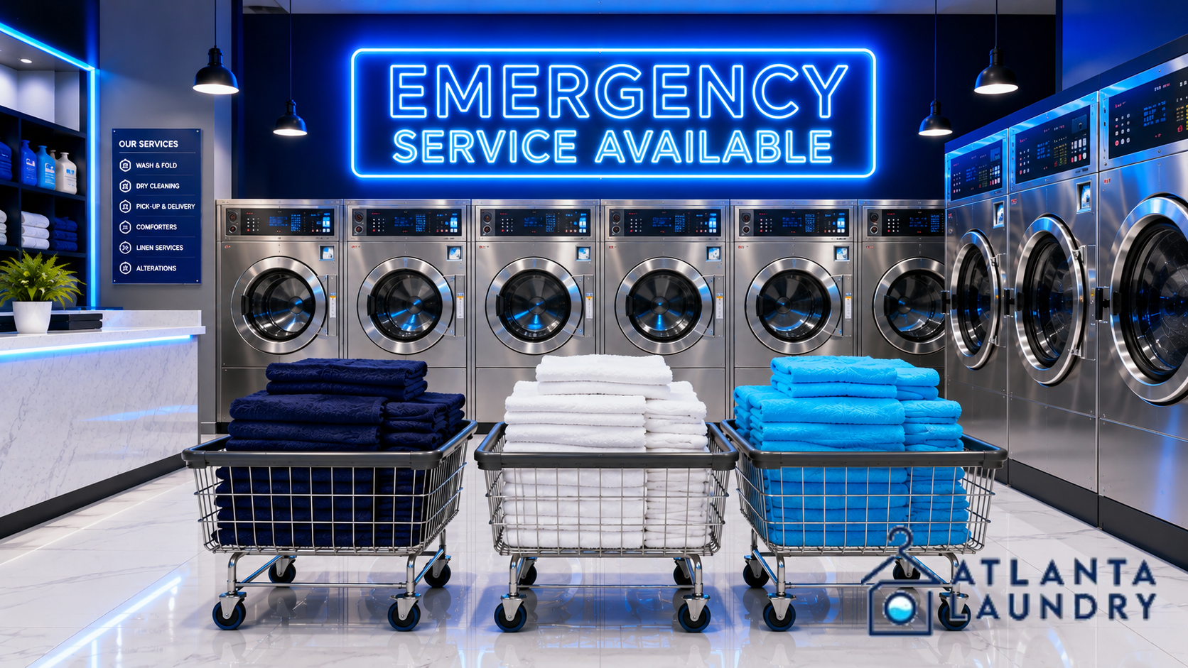 Emergency Commercial Laundry Service In Garden Hills, Atlanta