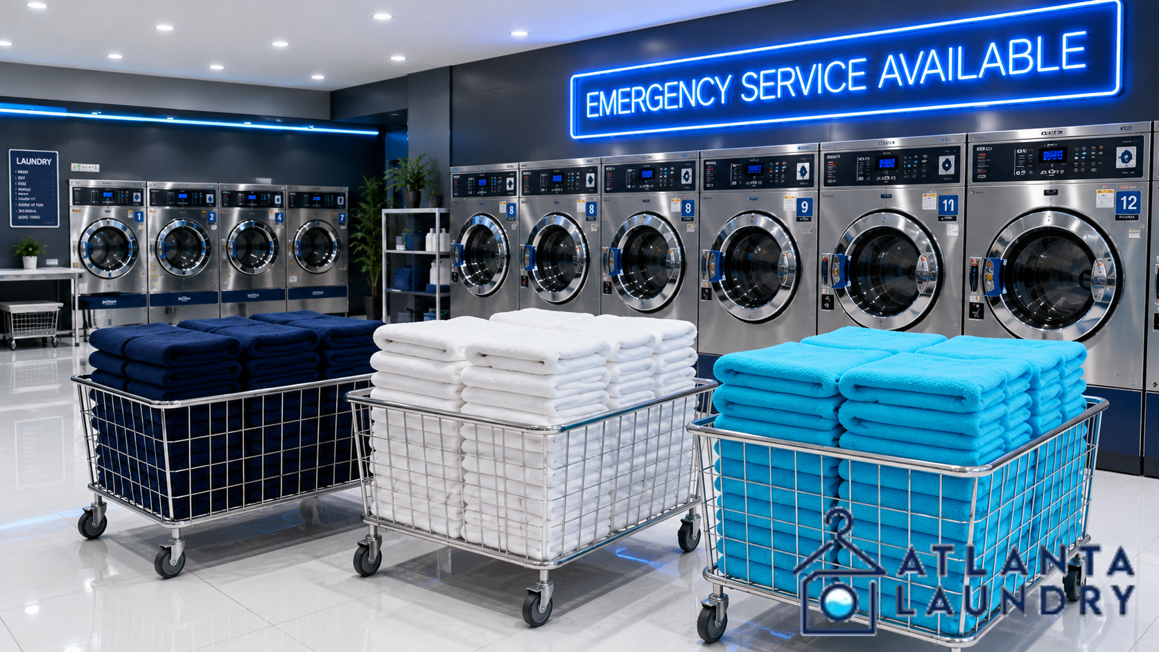 Emergency Commercial Laundry Service In Lawrenceville
