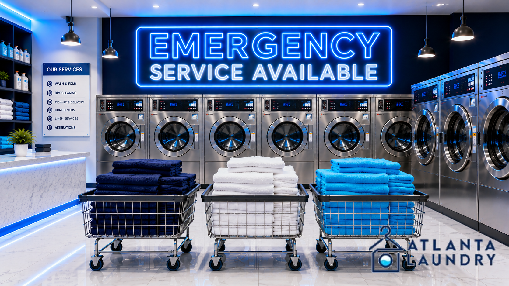 Emergency Commercial Laundry Service In High Point, Atlanta