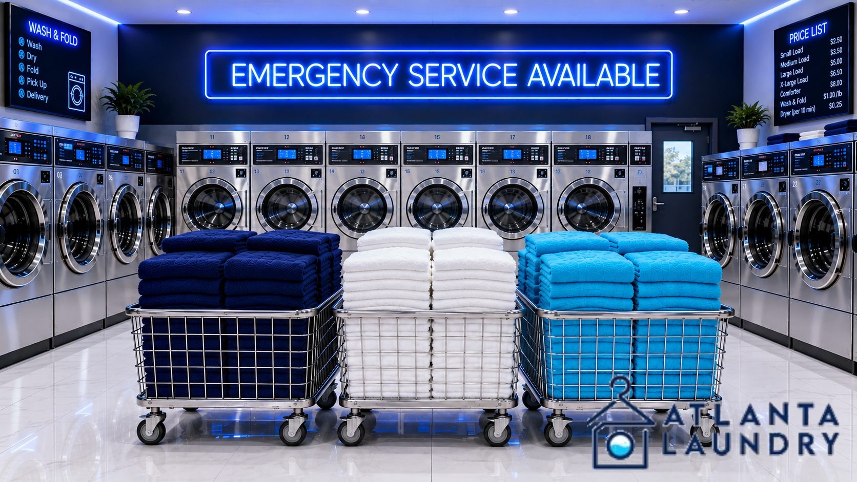 Emergency Commercial Laundry Service In Poncey Highland, Atlanta