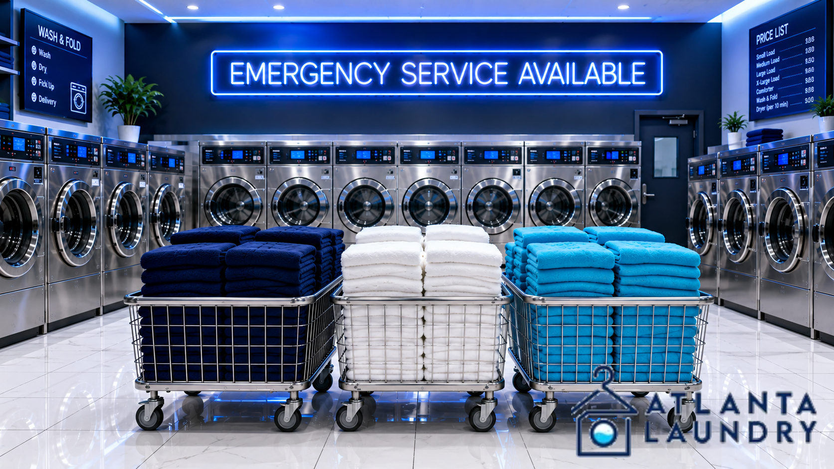 Emergency Commercial Laundry Service In East Atlanta, Atlanta