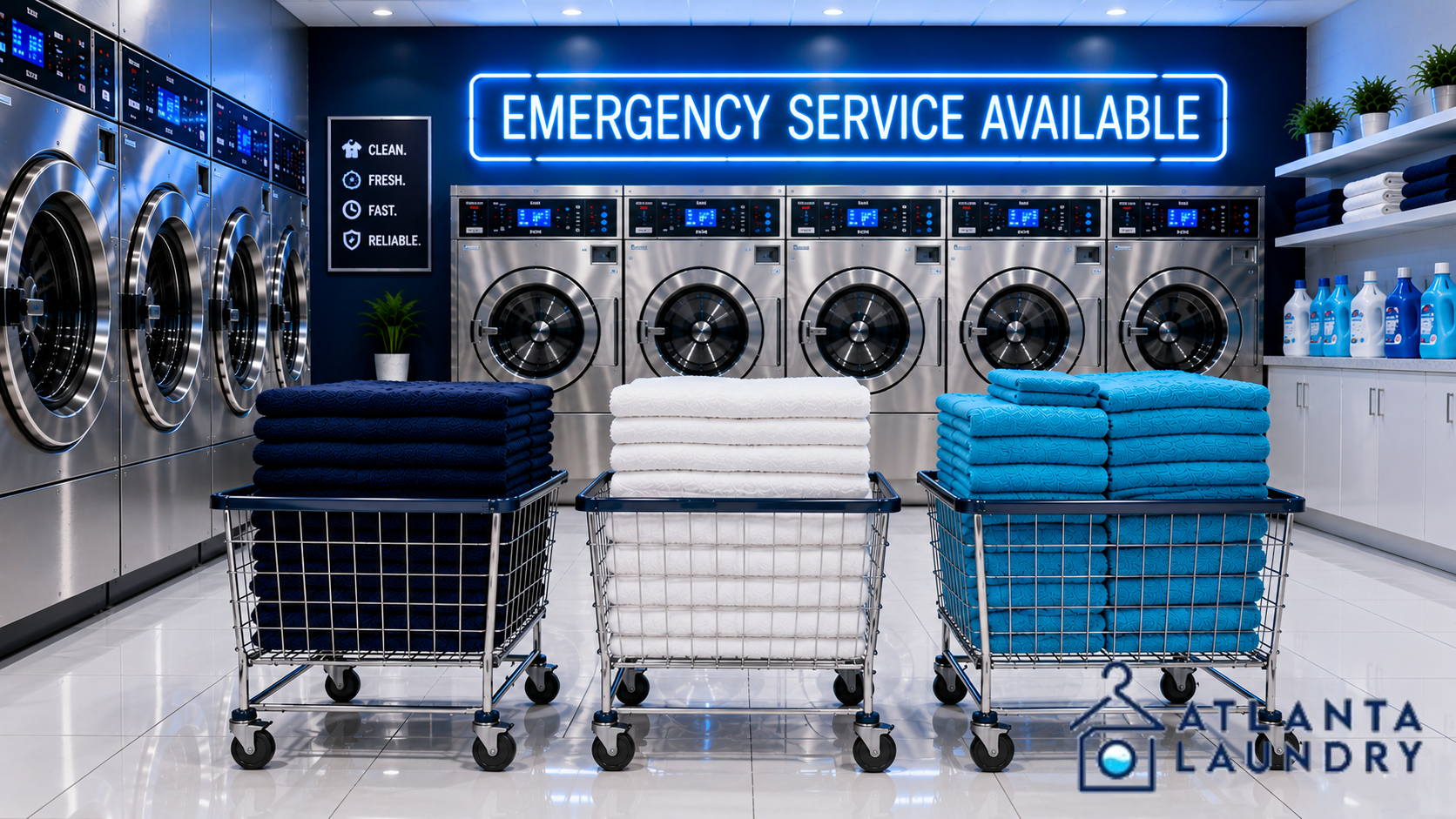 Emergency Commercial Laundry Service In Peachtree Battle, Atlanta