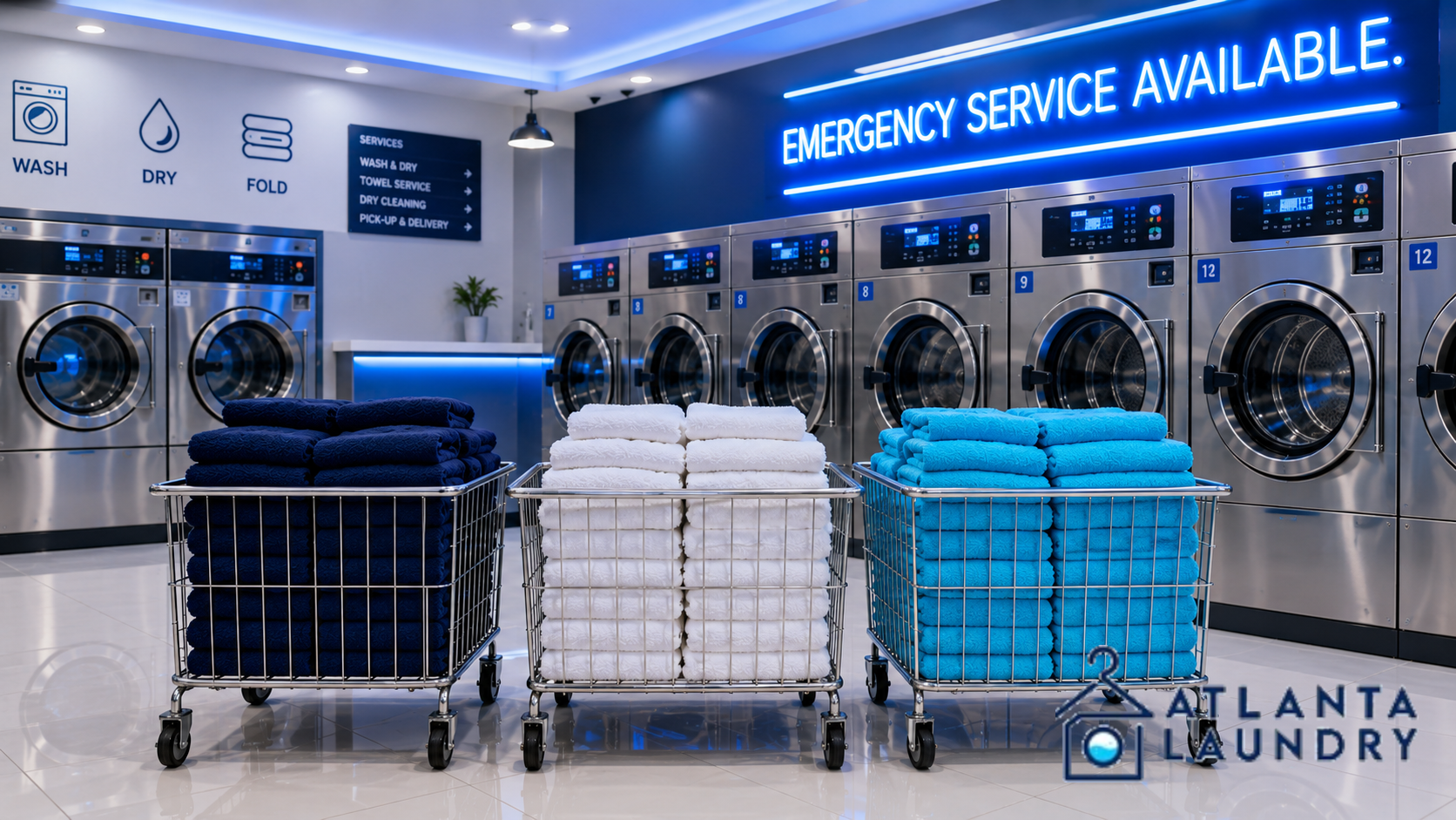 Emergency Commercial Laundry Service In Buckhead, Atlanta